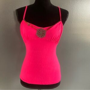 Metro Hot Pink Camisole with Spaghetti Straps